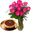 Anniversary Flower with Cake Delivery Japan 