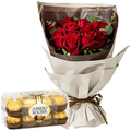 Valentine's Flowers with Chocolate Delivery Japan