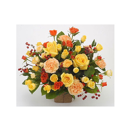 Roses & Carnations Arrangement - Online Flower Delivery Japan