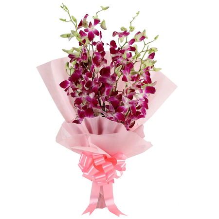 Purple Orchids Bouquet in Japan